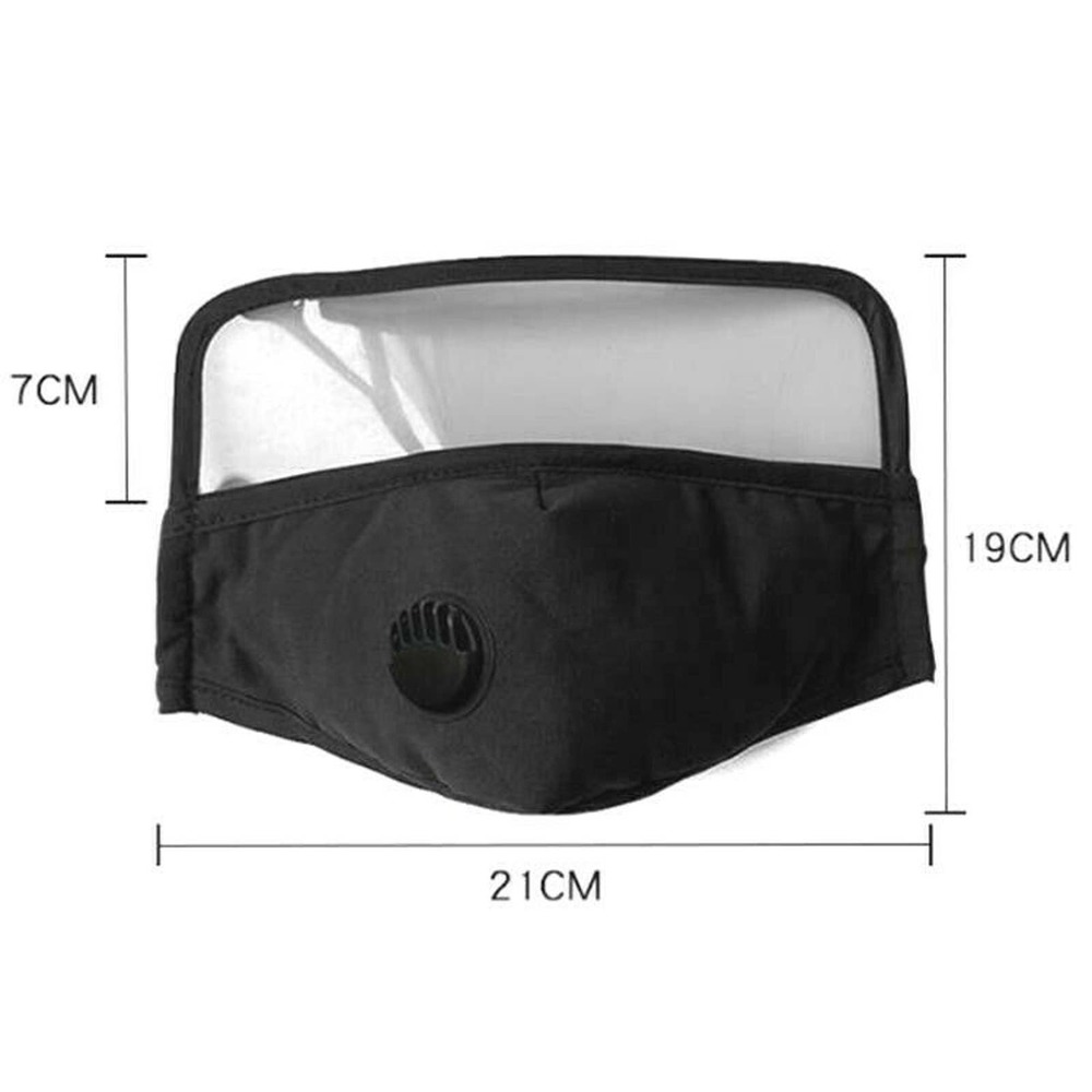 Face Mask With Eyes Shield   Adjustable Loops